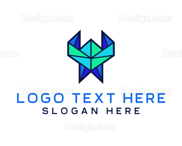 Tech Origami Pattern Logo