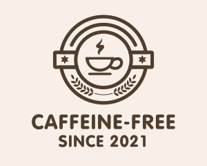 Coffee Steam Badge logo design