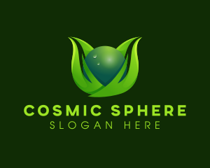 Leaf Nature Sphere logo design