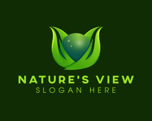 Leaf Nature Sphere logo design