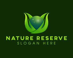 Leaf Nature Sphere logo design