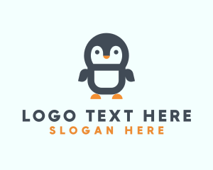 Cute Penguin Animal logo