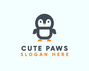 Cute Penguin Animal logo