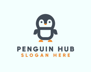 Cute Penguin Animal logo