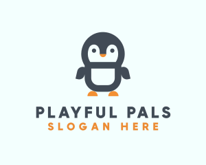 Cute Penguin Animal logo