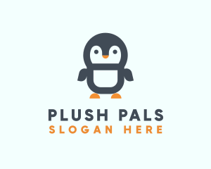 Cute Penguin Animal logo design