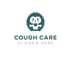 Hedgehog Cute Pet Care logo design