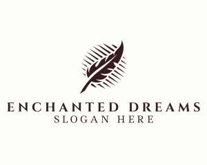 Feather Writing Pen Logo