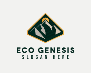 Eco Mountain Tourism logo design