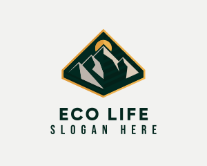 Eco Mountain Tourism logo design