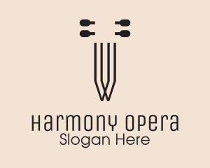 Instrument Strings & Tuner logo design