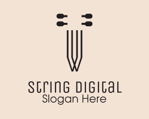 Instrument Strings & Tuner logo design