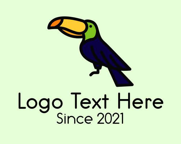 Perched Wild Toucan logo