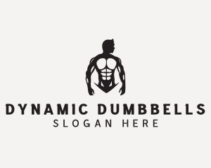 Strong Man Bodybuilder logo