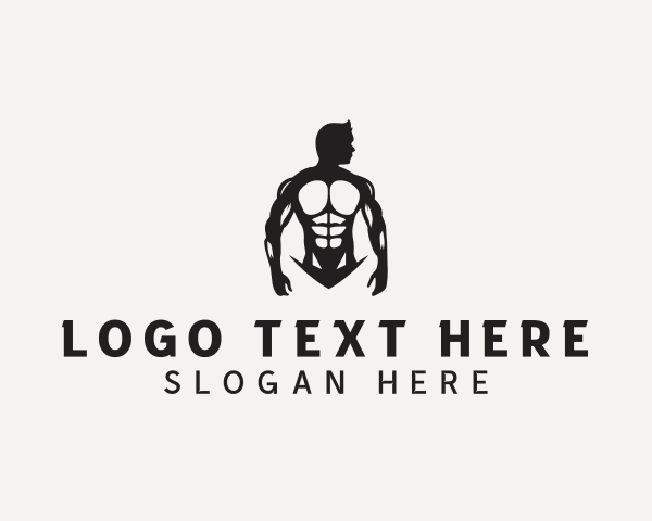 Strong Man Bodybuilder logo