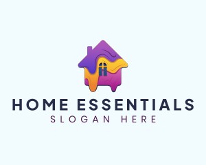 Home Paint Renovation logo design