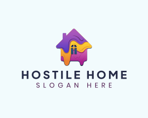 Home Paint Renovation logo design