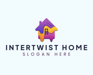 Home Paint Renovation logo design