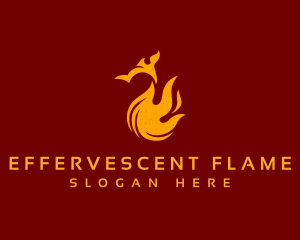 Flame BBQ Chicken logo design