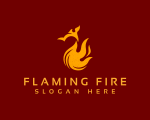 Flame BBQ Chicken logo design