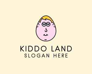 Egg Man Cartoon logo design