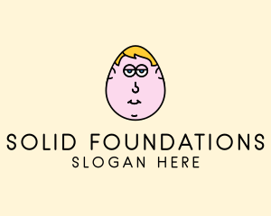 Egg Man Cartoon logo