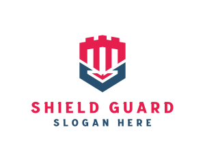 Castle Turret Shield logo design