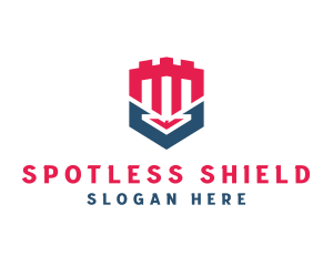 Castle Turret Shield logo design