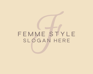 Feminine Styling Salon logo design