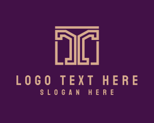 Beam - Luxury Hotel Door Column logo design