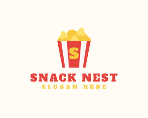 Popcorn Snack Bar logo design