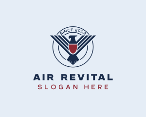 Eagle Shield Air Force logo design