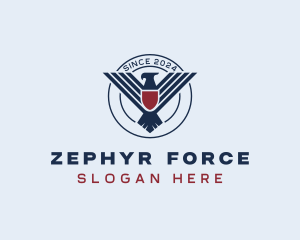 Eagle Shield Air Force logo design