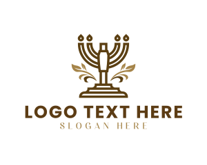 Candelabra Hanukkah Ritual logo