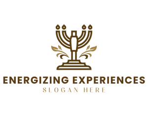 Candelabra Hanukkah Ritual logo