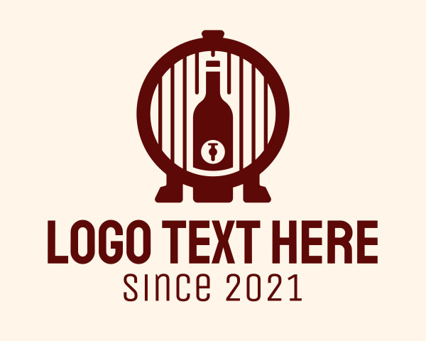 Wine Barrel logo example 2
