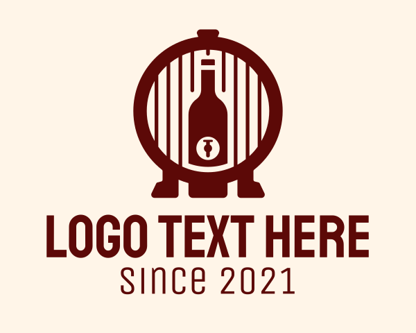 Wine Barrel Bottle logo