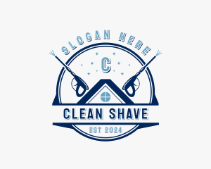 Roof Gutter Pressure Cleaning logo design