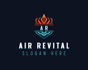 Hot Cold Ventilation logo design