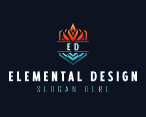 Hot Cold Ventilation logo design