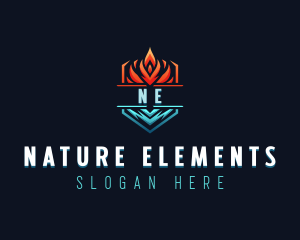 Hot Cold Ventilation logo design