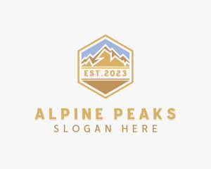 Peak Mountain Adventure logo design