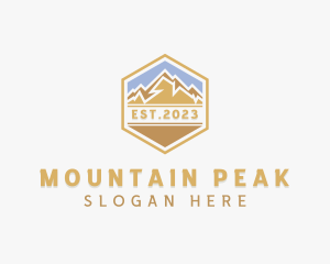 Peak Mountain Adventure logo design