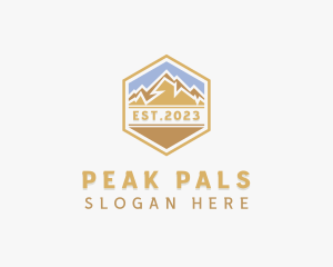 Peak Mountain Adventure logo design