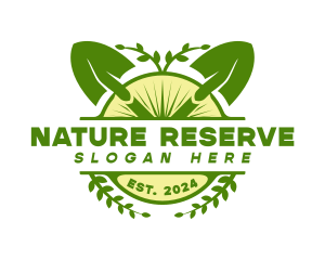 Nature Farm Shovel logo design