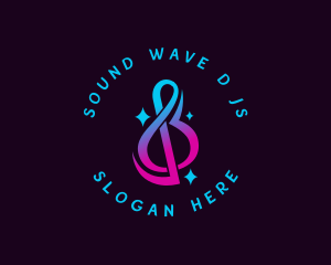 Musical Note Sound logo design