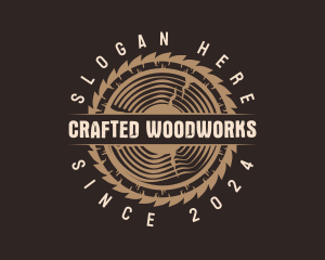 Wood Carpentry Saw logo