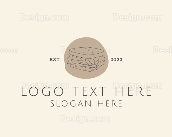 Sandwich Food Restaurant Logo