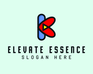 Video Streaming Letter K logo