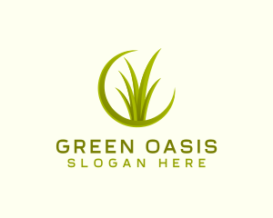 Grass Yard Landscaping logo design